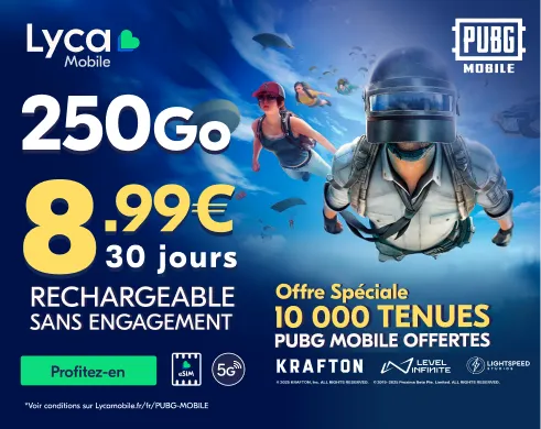 PUBG collaborates with Lyca Mobile Banner 