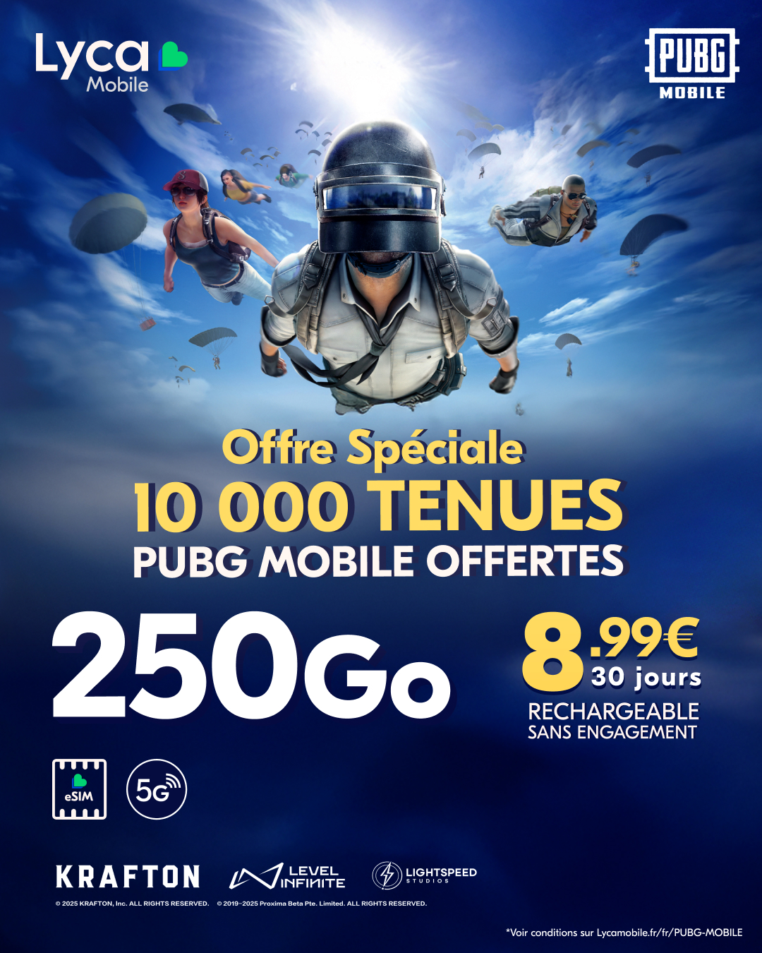 PUBG collaborates with Lyca Mobile Banner 