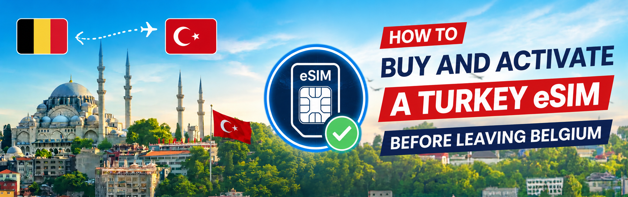 eSIM in Turkey from Belgium