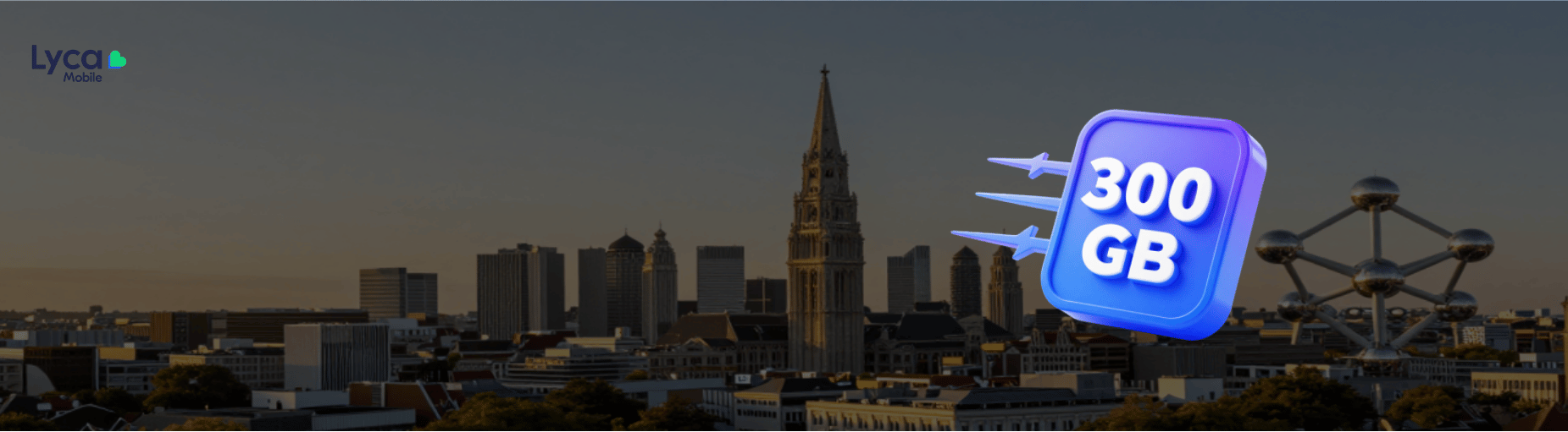 300GB Data in Belgium