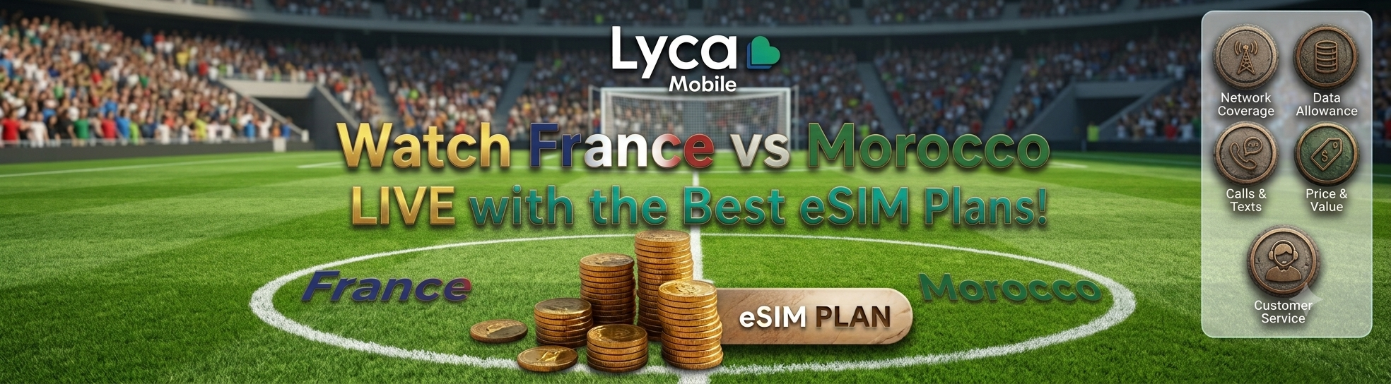 Watch France vs Morocco LIVE with the Best France eSIM Plans