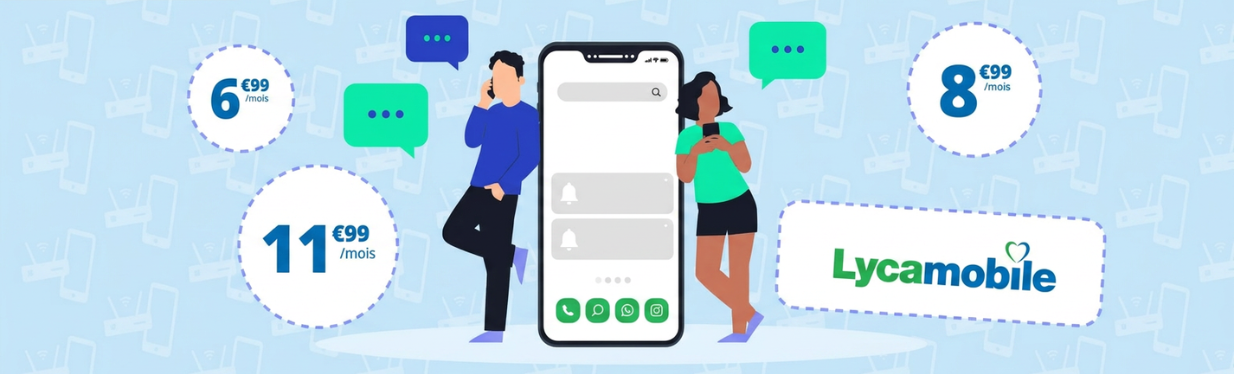 Forfait mobile pas cher : jusqu’à 29Go pour 1€ chez Lyca Mobile 