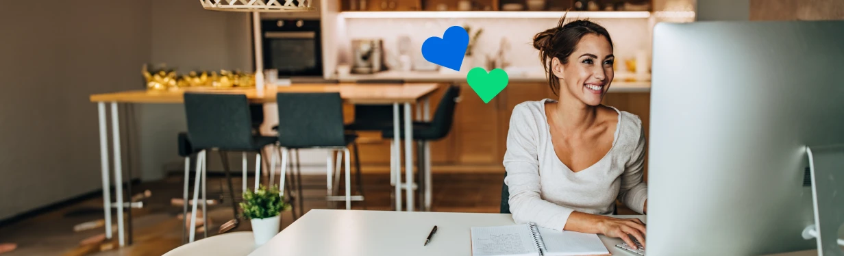 A woman enjoying revenue working from home tax relief